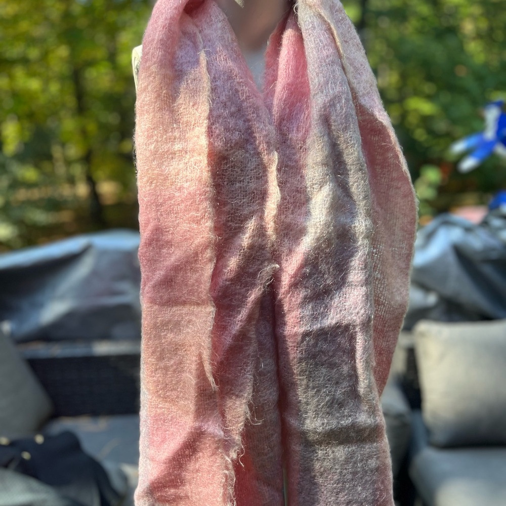 Elegant Pink Scarf for Women vintage.